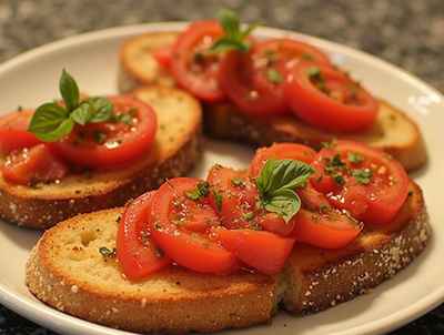 Bruschetta close-up